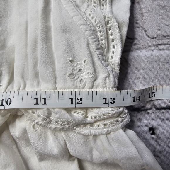 Justice 100% Cotton Eyelet Ruffle Accent Maxi Dress Size 14 - Picture 10 of 12